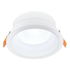 DANCELIGHT 舞光 12W 波爾防眩崁燈 黃光 12cm 時尚白款, 1盒