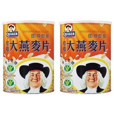 QUAKER 桂格 大燕麥片, 1.1kg, 2罐