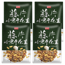 盛香珍 蒜片小魚干花生, 70g, 4袋