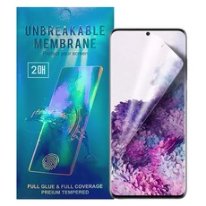 언박싱 TPU 풀커버 3D 지문인식 휴대폰 전면 액정보호필름 2p 세트, 2개