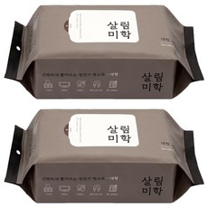 살림미학 대형 정전기 청소포 60매, 2개