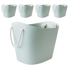 Hachiman Kasei 八幡化成 收納籃 - PE塑料, XS, 薄荷綠, 5個