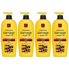 엘라스틴 아르간오일 데미지 샴푸, 680ml, 4개
