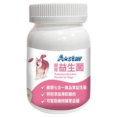 A star 犬專用益生菌 6個月以上成犬/幼犬 60g, 腸胃, 1罐
