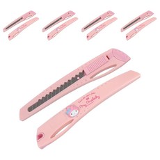 바이하츠 마이멜로디 컷터칼 소 MCT-S, 5개, 연핑크