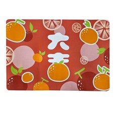 軟式珪藻土踏墊, 大吉大利紅, 2個