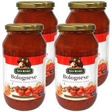 SAN REMO 頂級麵醬 蕃茄起司, 500g, 4罐