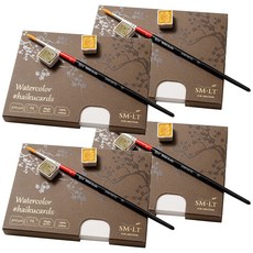 스몰트아트 워터컬러 포스트카드 130 300g 147 x 106 mm, A6, 24매, 4개