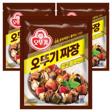 오뚜기 짜장 깊고 풍부한맛 과립형, 1kg, 3개
