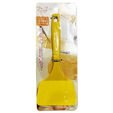 SHIMOMURA 下村 Fru-Veggie 耐熱尼龍玉子燒煎鏟/煎匙 - 黃色 [17.5cm], 1支