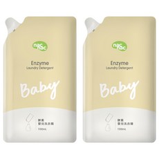nac nac 酵素嬰兒洗衣精補充包, 1.1L, 2包