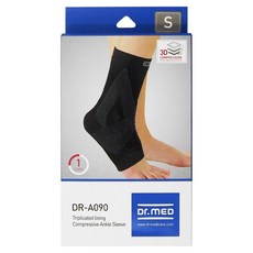 Dr.MED 三重加壓腳踝套 DR-A090, 1盒, 黑色