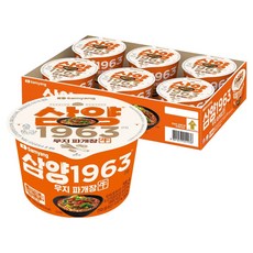 삼양1963 큰컵 우지 파개장 라면 115g, 6개 6개