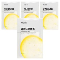 네시픽 비타 세라마이드 모이스처 마스크팩, 1개입, 4개