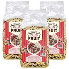 MEGA HARVEST 德國什錦水果穀片, 1kg, 3包