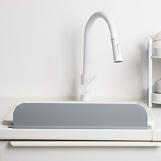 올데이키친 심플 초밀착 싱크대 물막이, 그레이, 1개