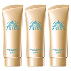 아넷사 퍼펙트 UV 선스크린 스킨케어 젤 N SPF50+ PA++++, 90g, 3개