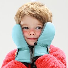 bay b 孩童拼色連指手套