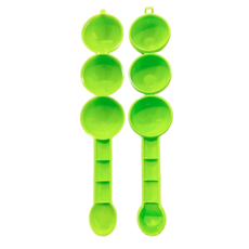 KAI 貝印 KITCHEN 三連圓球飯糰模型 綠色, 飯糰模 綠色, 1個