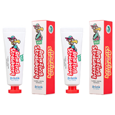 Bristik 兒童含氟KLS牙膏 草莓口味, 2個, 50g