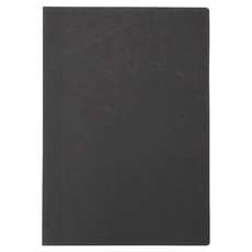 MUJI 無印良品 上質紙易開筆記本 B6 橫線 80張, 黑色, 1本