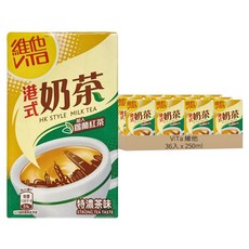 維他 港式奶茶 特濃茶味飲品, 250ml, 36入