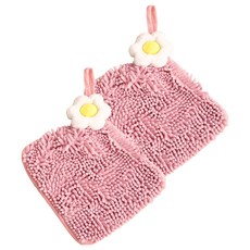 雞蛋花擦手巾 25 x 25cm 珊瑚絨吸水速乾, 2條