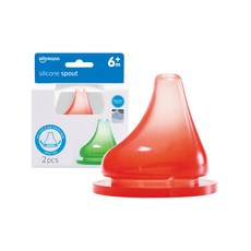 sillymann 鉑金矽膠防漏奶嘴 WSB121 紅色, 6個月以上, 2個