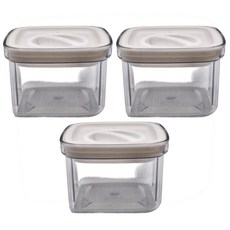 真空旋扣式密封罐, 3個
