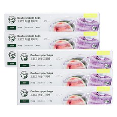 SINCERELY Frog 冷藏用雙層夾鏈袋 XL, 6盒, 8入