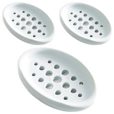 물빠짐 손빨래 비누받침, 블루, 3개