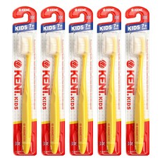 켄트 키즈 초극세모 칫솔, 옐로, 1개입, 5개