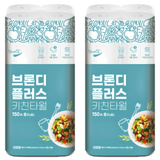 blondy Plus 天然紙漿廚房紙巾, 150張, 16個