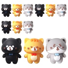 迷你橡皮擦 6入, 貓咪, 2個