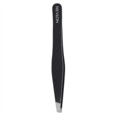 REVLON 露華濃 不鏽鋼斜角鑷子 74210, 1個, 黑色