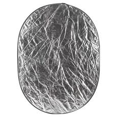 All Is You 圓形反光板 銀白色 60 x 90 cm, 1個, 單一商品