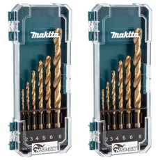 Makita 牧田 台灣公司貨 金屬直柄鑽頭組 D-72833 HSS-TiN 6支, 2組