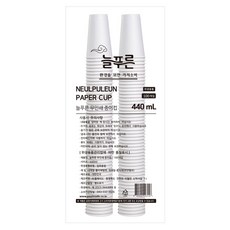 Neulpuleun 無印刷紙杯 440ml, 1個, 100入