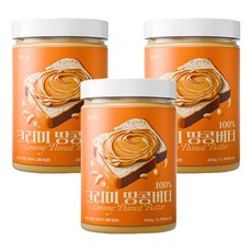 비소뉴 크리미 땅콩버터, 500g, 3개