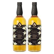 포모나 블랙라벨 바닐라 시럽, 1L, 2개