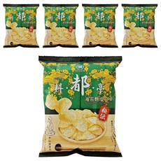 KOIKEYA 湖池屋 料都亭 平切洋芋片 海苔麴塩口味, 60.5g, 5包