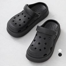 CARET 女款增高EVA涼鞋, 230, 黑色