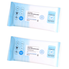 recipebox 韓兔 Ultra Care 烘乾機用無香織物柔軟烘衣紙 正裝, 2個, 40枚入