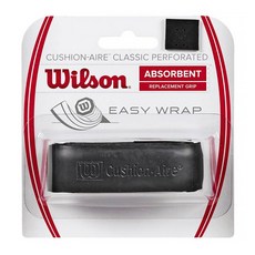 Wilson CUSHION AIRE PERFORATED 底層握把布 WRZ4210BK, 黑色, 1個