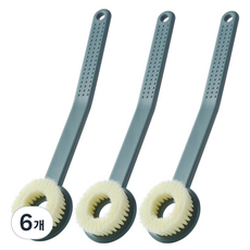 모나코올리브 커브핸들 밀착 바디브러시, 카키그린, 1개입, 6개