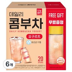 다농원 데일리 콤부차 요구르트, 5g, 20개입, 6개