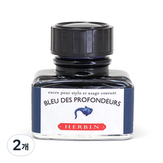 제이허빈 칼라잉크 30ml, no 18 블뢰 데 프로퐁되르(깊은 바다), 2개