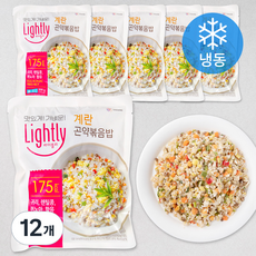 라이틀리 계란 곤약 볶음밥 (냉동), 200g, 12개