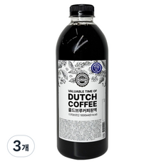 보르딘 콜드브루 더치커피 에디오피아 예가체프, 3개, 1개입, 1L