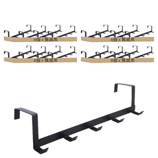 工業風門上掛鉤 鐵藝材質, 質感黑, 16個